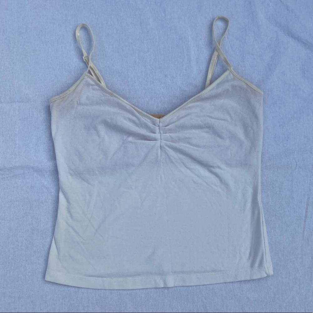 Thrifted white tank